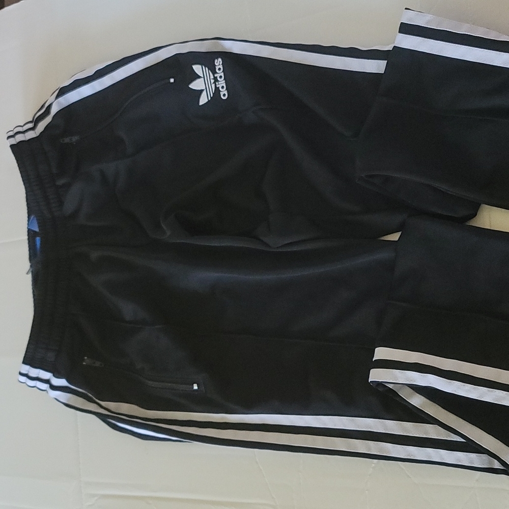 Adidas Running Pants three Stripes SZ XS - Picture 8 of 12